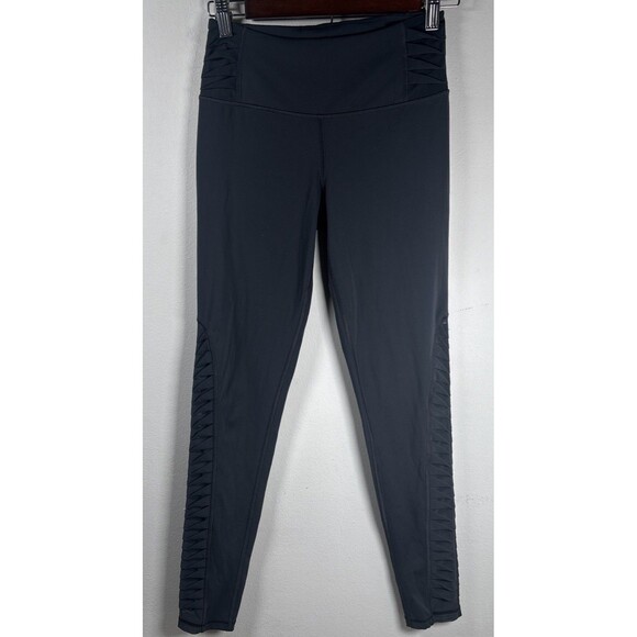 Victoria Sport Leggings Womens Small Long Gray High Rise Workout Gym Athleisure - Picture 2 of 13